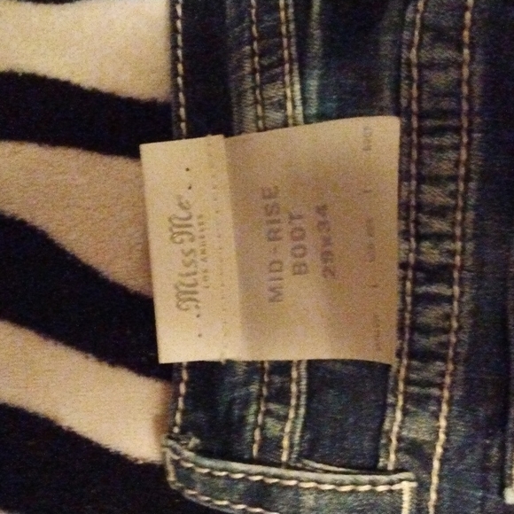 Miss me jeans size 29 bootcut inseam 34mid-rise - Picture 7 of 7